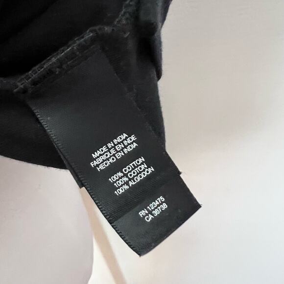 Kenneth Cole Rugby Polo Shirt MEDIUM Mens 1/4 Zip Black Gray Short Sleeve Tipped - Picture 8 of 9